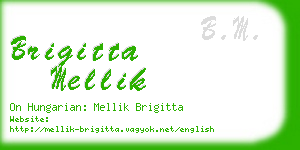 brigitta mellik business card